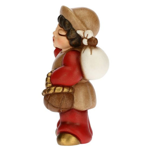 Uomo con fagotto Thun Presepe Classico rosso S3113A82