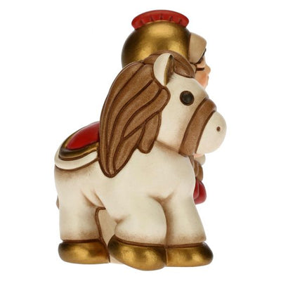 Thun Soldato con cavallo Presepe Classico rosso - S3115A82 - Gioielleria De Patto