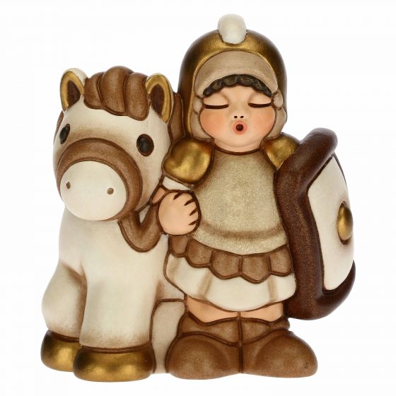 Thun Soldato con cavallo Presepe Classico bianco - S3115A83 - Gioielleria De Patto