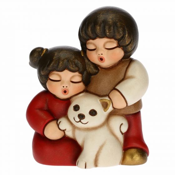 Thun Bimbi con gatto Presepe Classico rosso - S3117A82 - Gioielleria De Patto