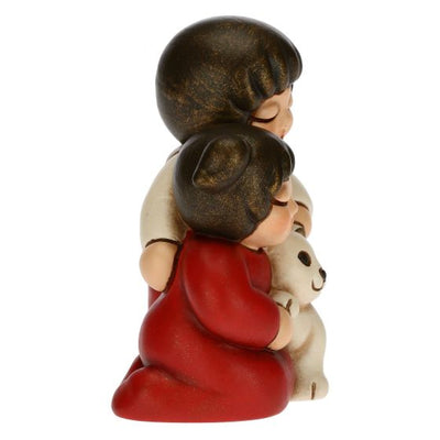 Thun Bimbi con gatto Presepe Classico rosso - S3117A82 - Gioielleria De Patto