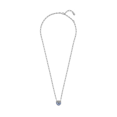 Collana Donna Pandora Viola del Pensiero Blu Luminosa - 390770C01 - Gioielleria De Patto