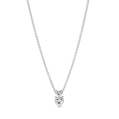 Collana Donna Pandora Due Cuori - 391229C01 - Gioielleria De Patto