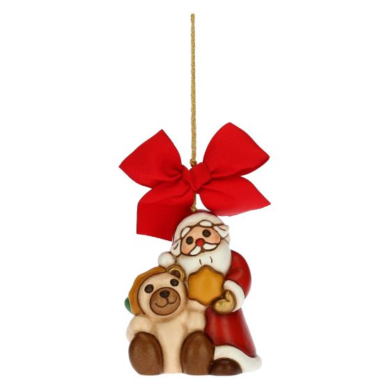 Thun Addobbo natalizio Babbo Natale con Teddy maxi - S3183A82