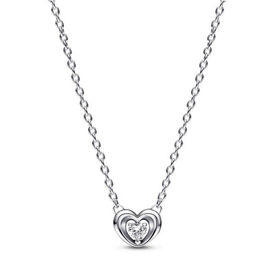 Collana Donna Pandora Cuore Splendente con Pietra - 392494C01 - Gioielleria De Patto