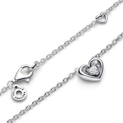 Collana Donna Pandora Cuore Splendente con Pietra - 392494C01 - Gioielleria De Patto