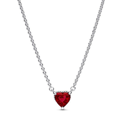 Collana Donna Pandora Cuore Rosso - 392542C01 - Gioielleria De Patto