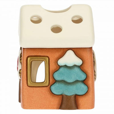 Thun Tealight casetta marrone Regali d'inverno -S3287H90 - Gioielleria De Patto