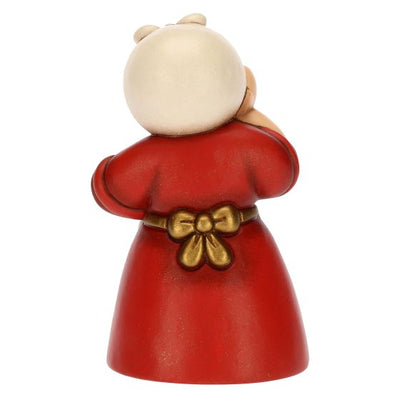Thun Donna con Pesce in Ceramica Presepe Classico Rosso - S3317A82 - Gioielleria De Patto