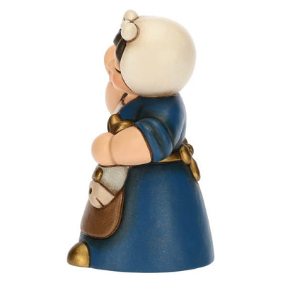 Thun Donna con Pesce in Ceramica Presepe Classico Blu - S3317A98 - Gioielleria De Patto