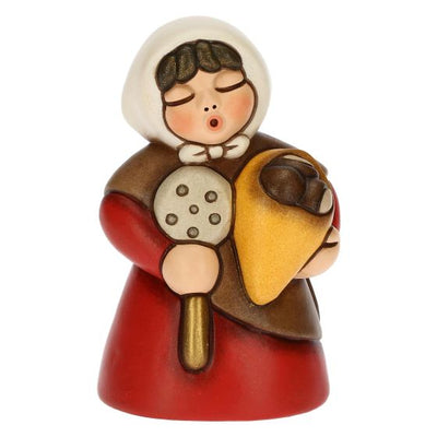 Thun Donna con Castagne in Ceramica Presepe Classico Rosso S3322A82 - Gioielleria De Patto