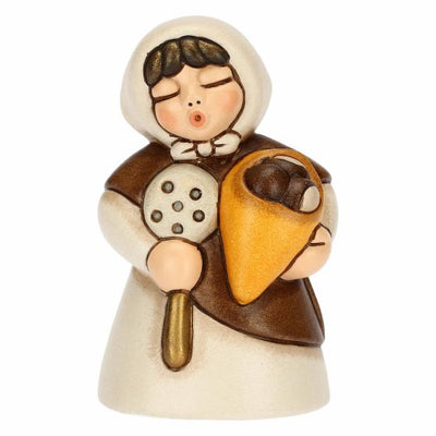 Thun Donna con Castagne in Ceramica Presepe Classico Bianco S3322A83 - Gioielleria De Patto