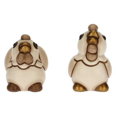Thun Set Gallo e Gallina in Ceramica Presepe Classico S3326A91 - Gioielleria De Patto