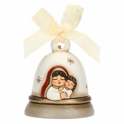 Thun Campanella Special Edition 2023 Bianca con Maria e Gesù Bambino in ceramica - S3337H90 - Gioielleria De Patto