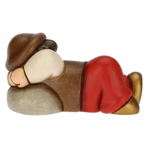Thun Pastore dormiente in Ceramica Presepe Classico rosso - S3343A82 - Gioielleria De Patto