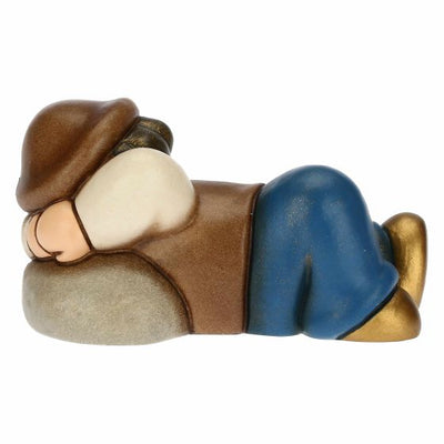 Thun Pastore Dormiente in Ceramica Presepe Classico blu - S3343A98 - Gioielleria De Patto