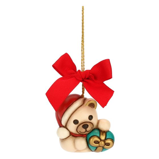 Thun Addobbo natalizio Teddy con regalo in ceramica, piccolo - S3347A82 - Gioielleria De Patto
