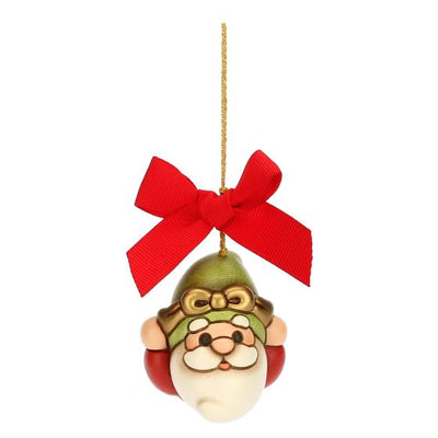 Thun Addobbo Natalizio Gnomo Oliver con Cappello verde in Ceramica, Piccolo - S3350A82 - Gioielleria De Patto