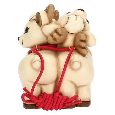 Thun Coppia di Renne Robin per Slitta Componibile in Ceramica S3364A82 - Gioielleria De Patto
