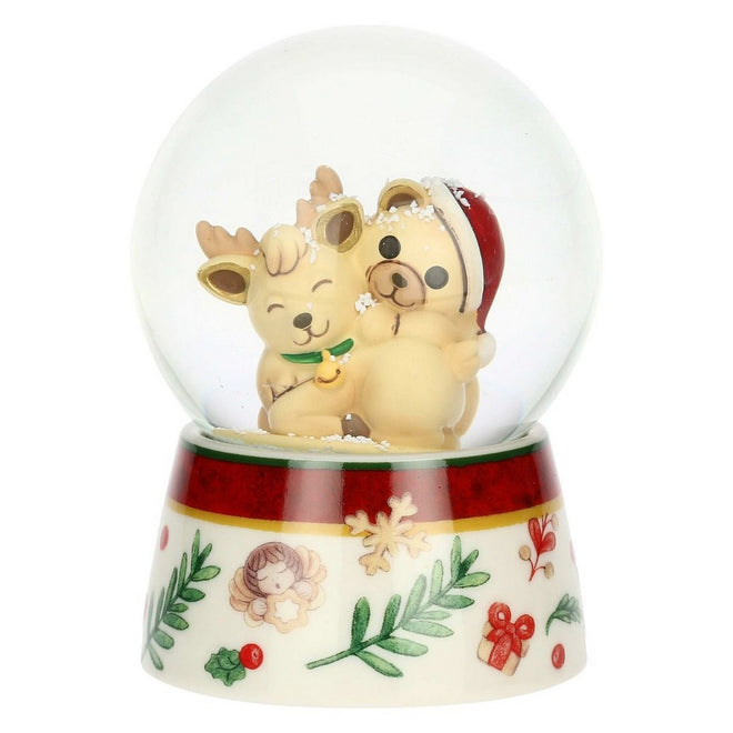 Thun Boule de neige con Teddy e Renna Robin in resina - S3366P00 - Gioielleria De Patto