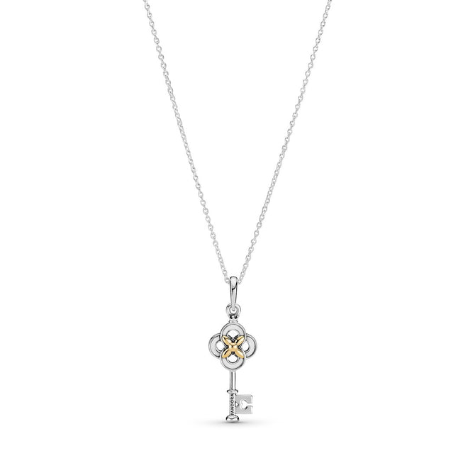 Collana Pandora Chiave e Fiore - 399339C01 - Gioielleria De Patto